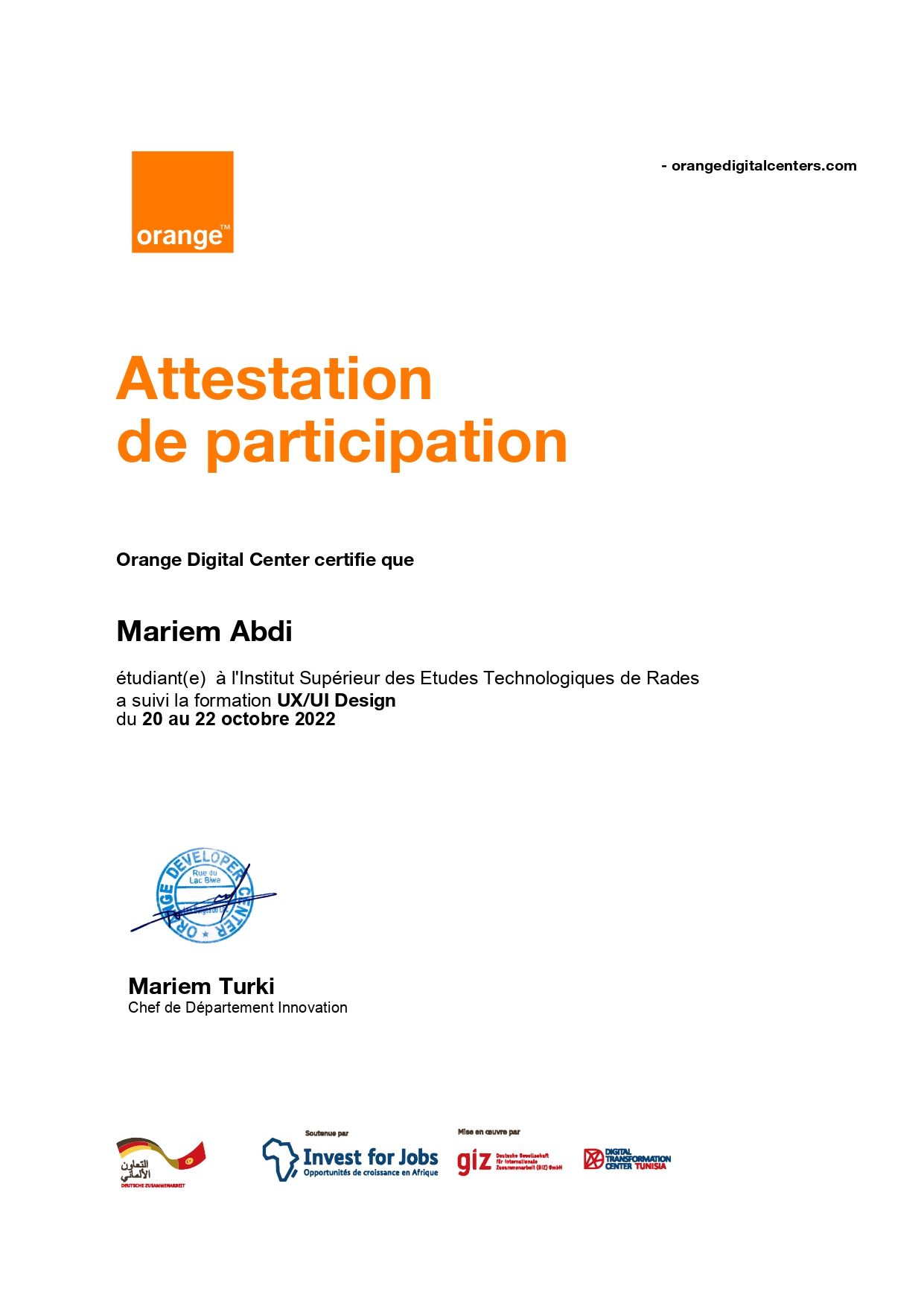 UX/UI Certificate Preview